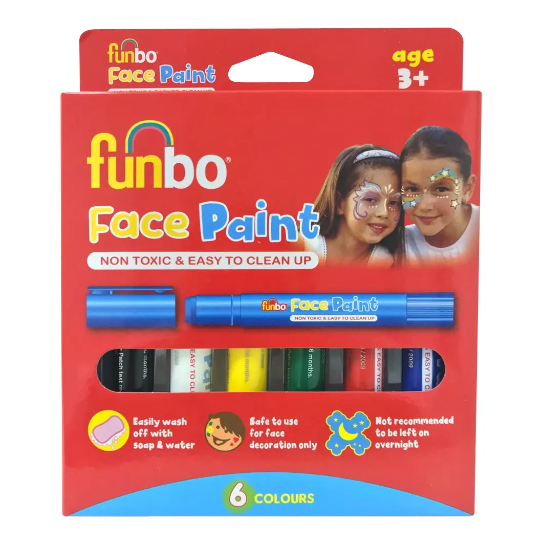 Funbo Face Paint Sticks 6 gm pack of  6 Colors - view 1